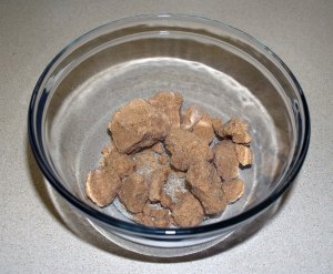 sugar clumps ready to soften