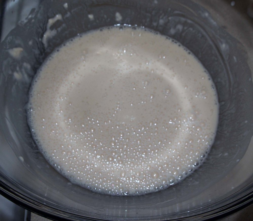 first addition of flour