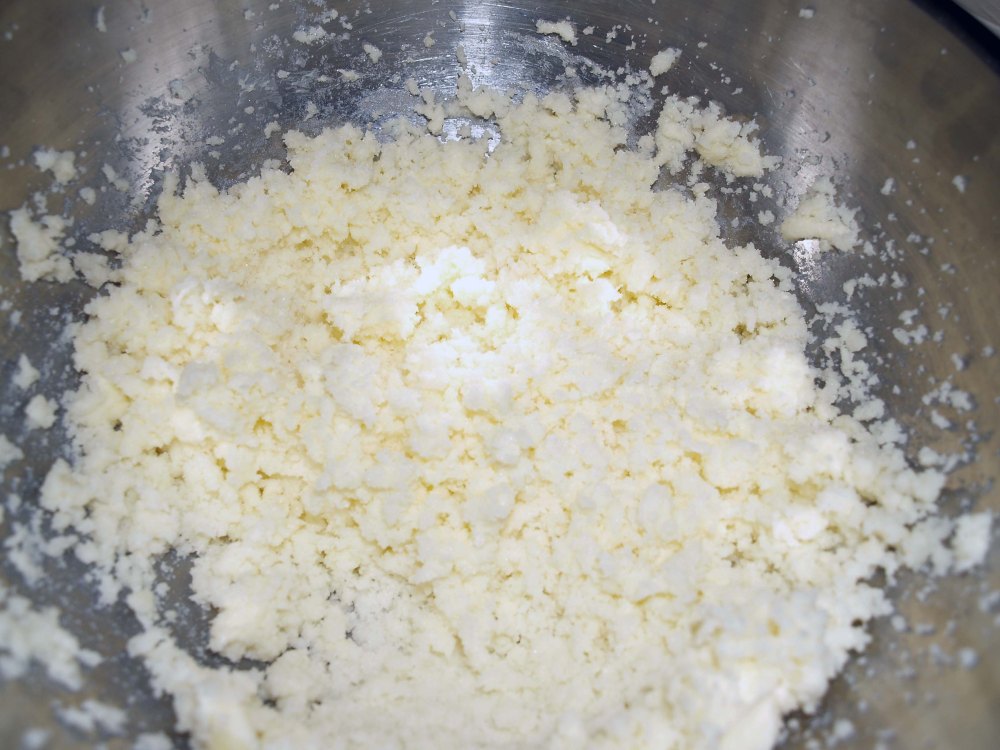 creamed butter and sugar