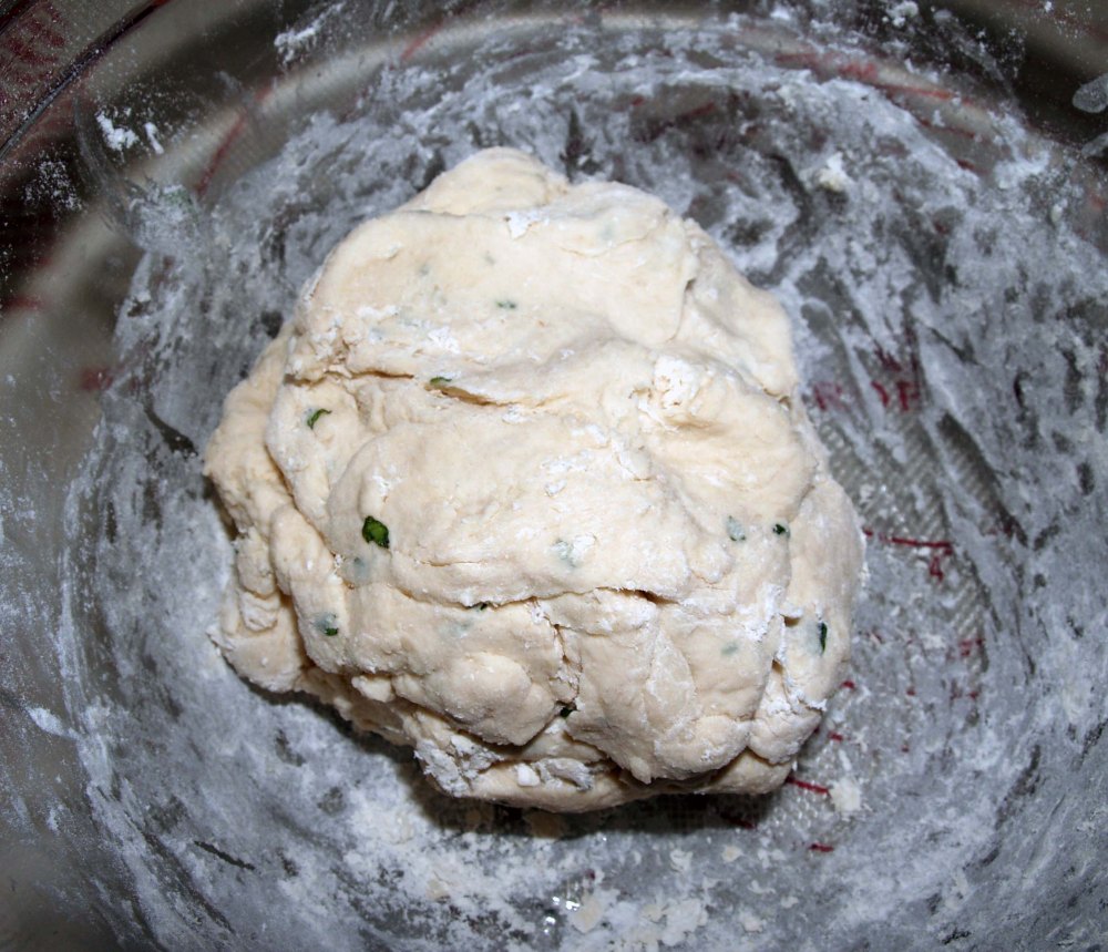 dough before kneading