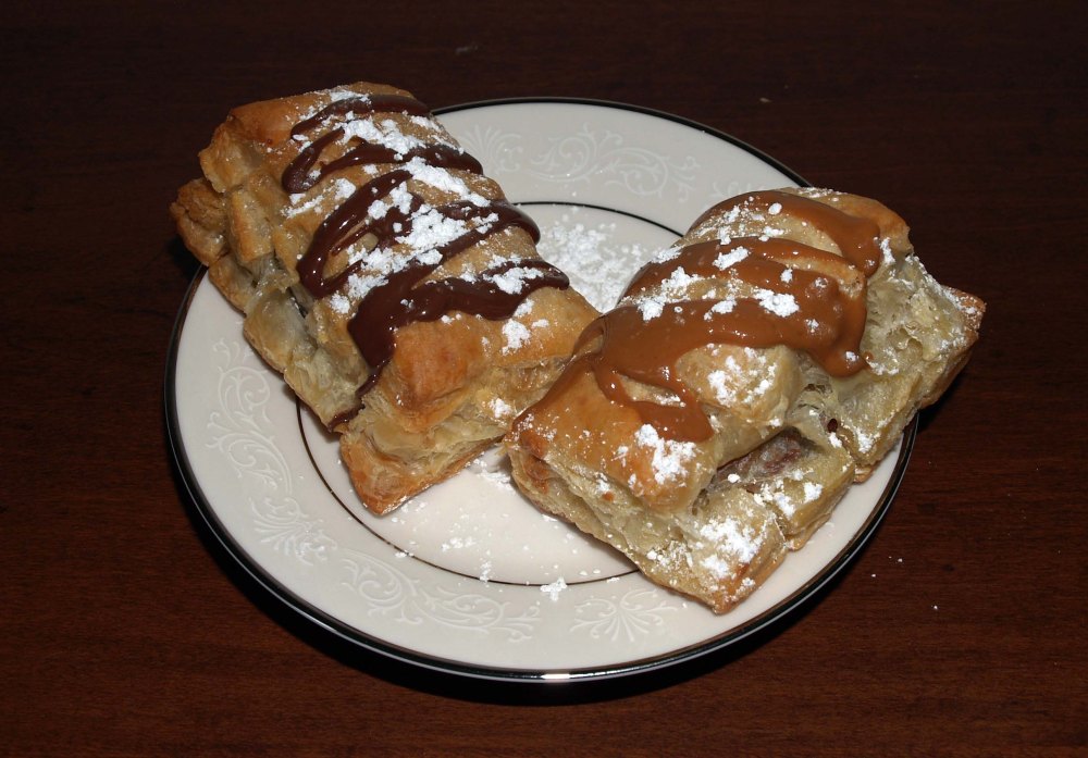 nutella and cookie butter bear claws