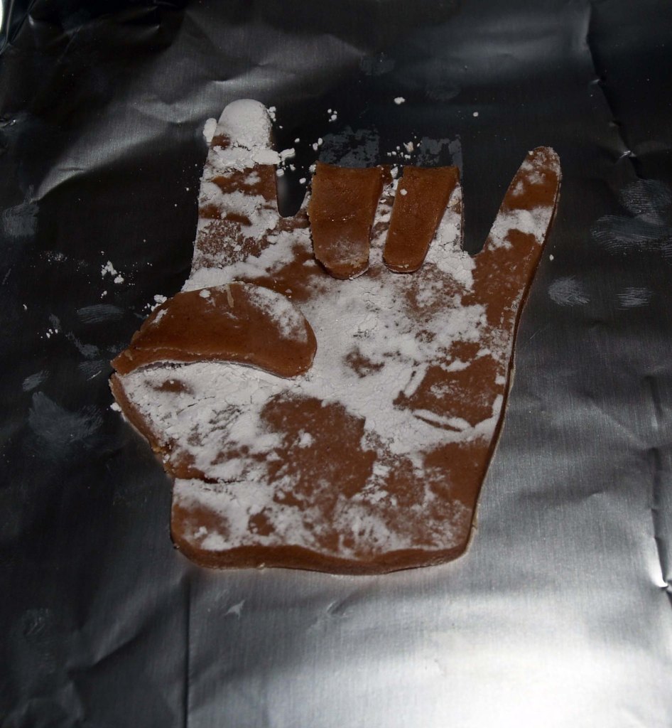 hand with folded fingers