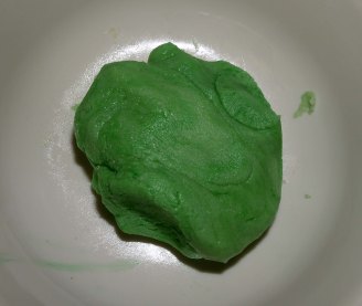 green cookie dough