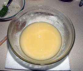 melted butter and sugar