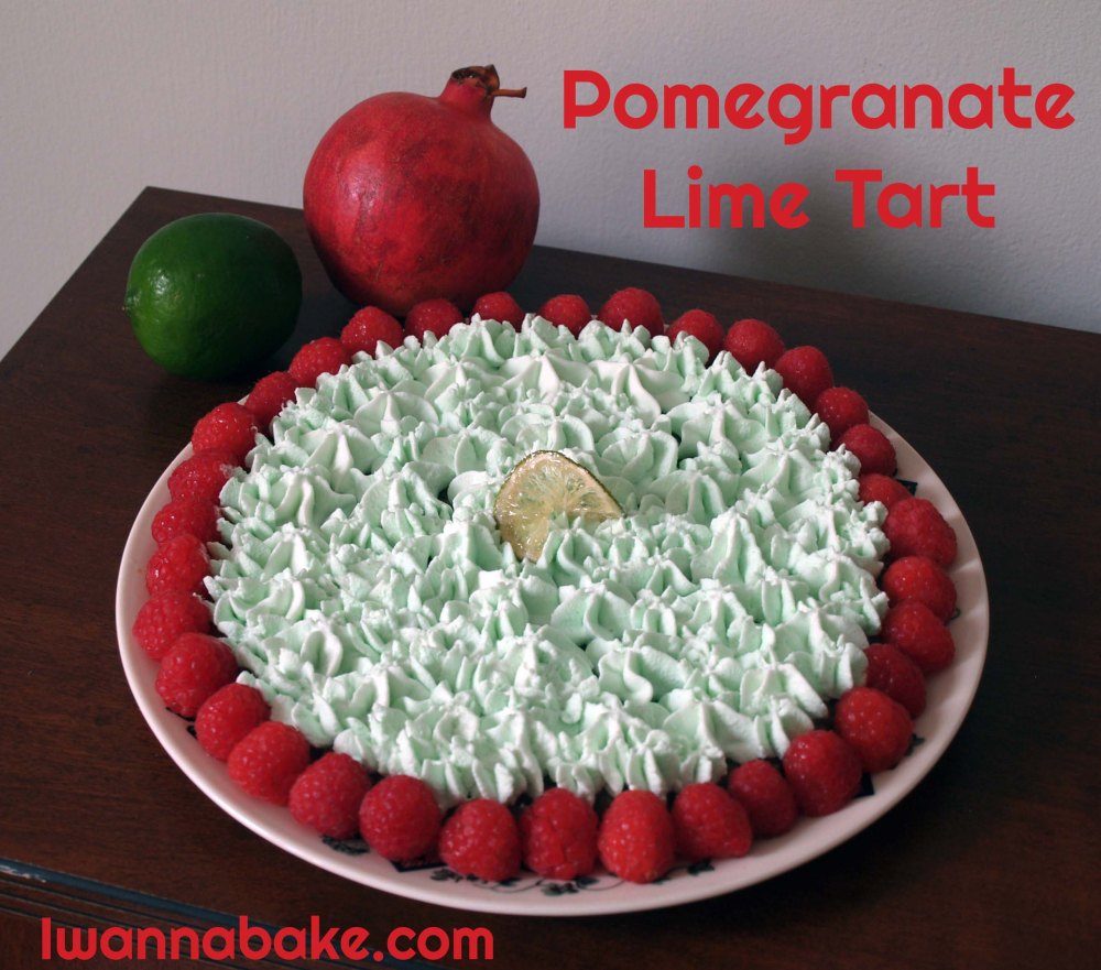 pomegranate lime tart