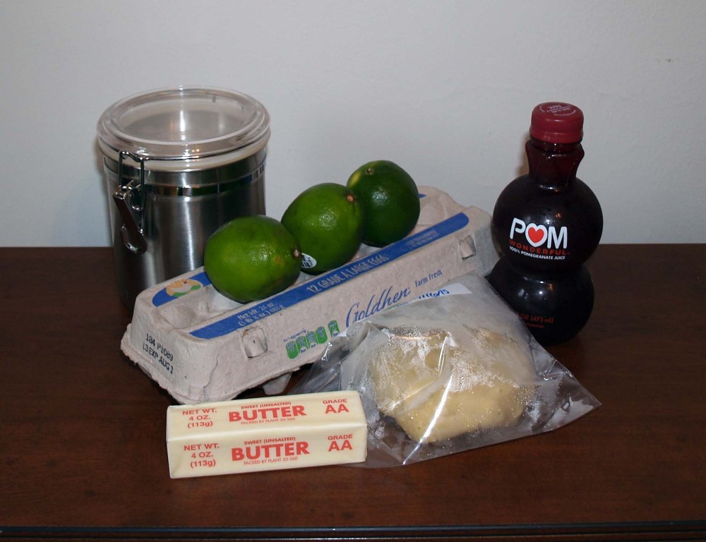 pomegranate lime tart ingredients