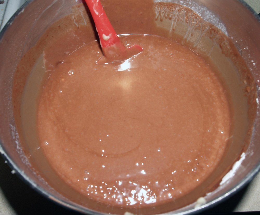chocolate cake batter
