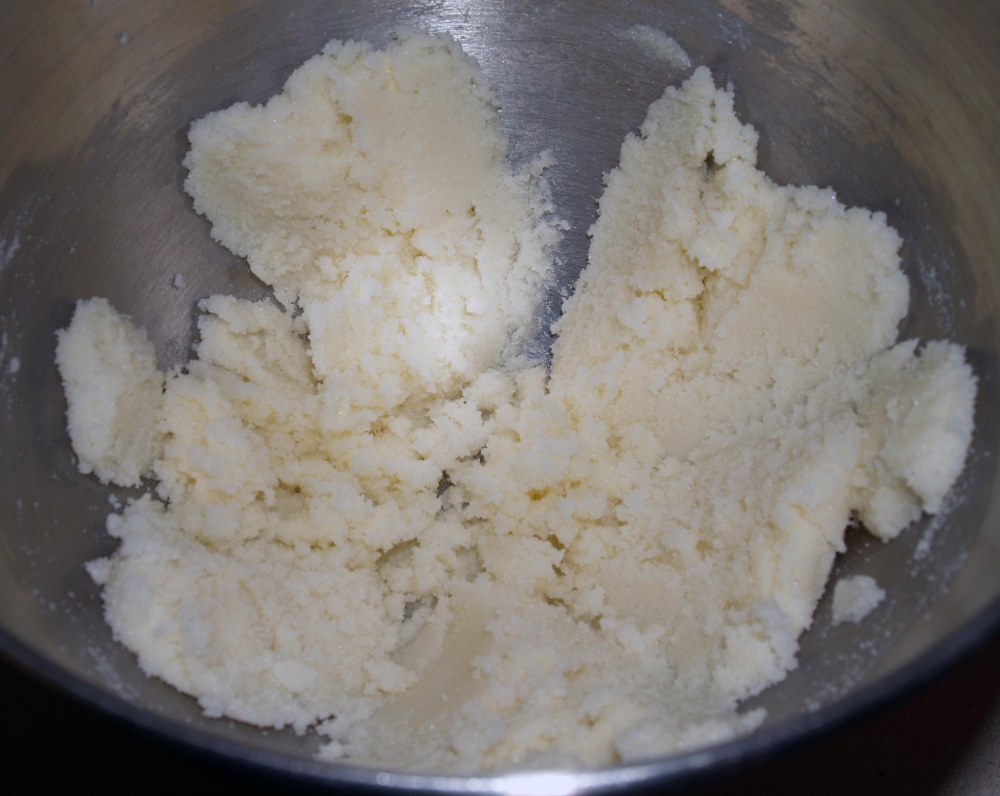 creamed butter and sugar