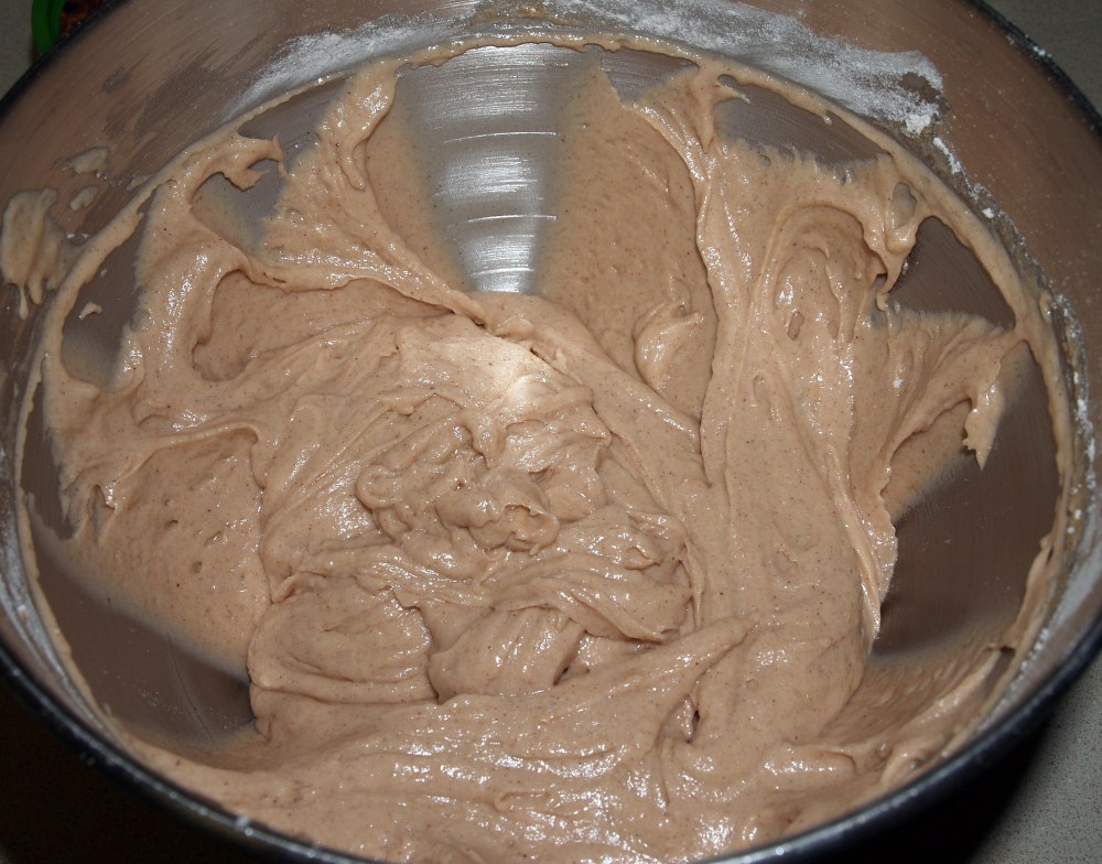 cinnamon apple cake batter
