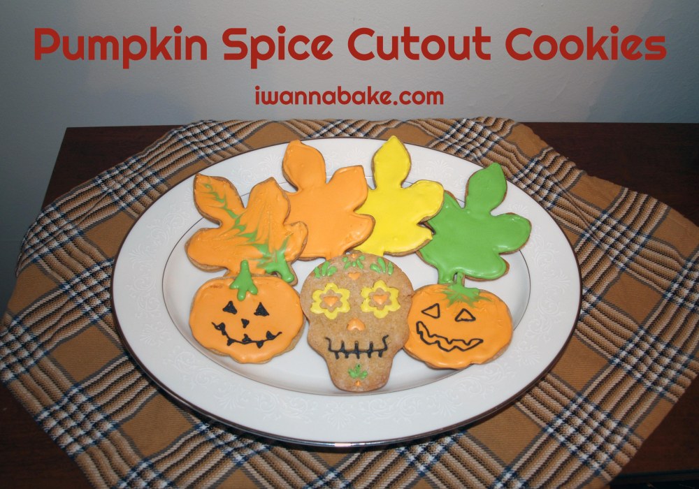 pumpkin spice cutout cookies