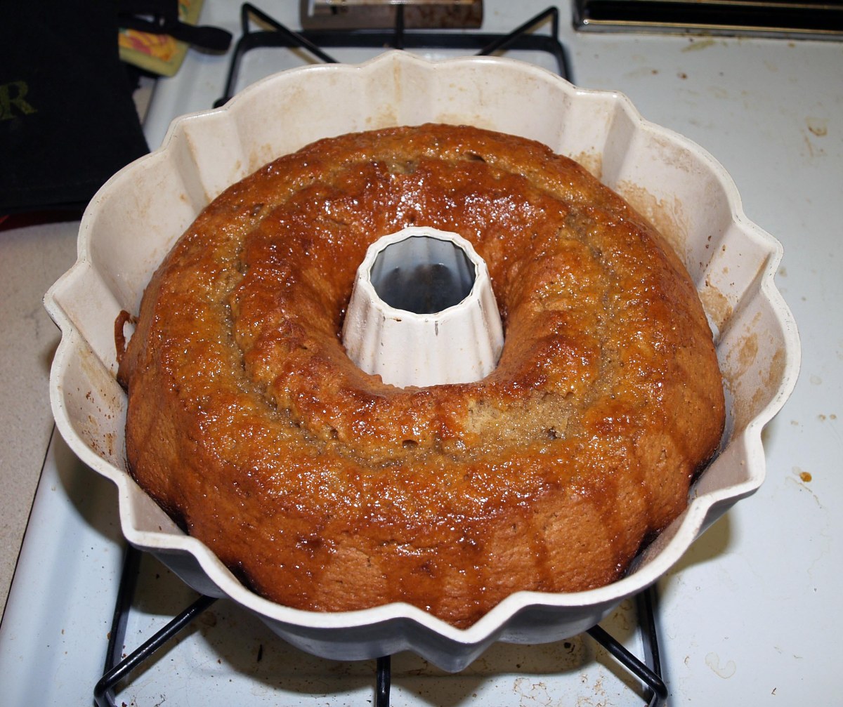 Glaze Soaked Into Cake