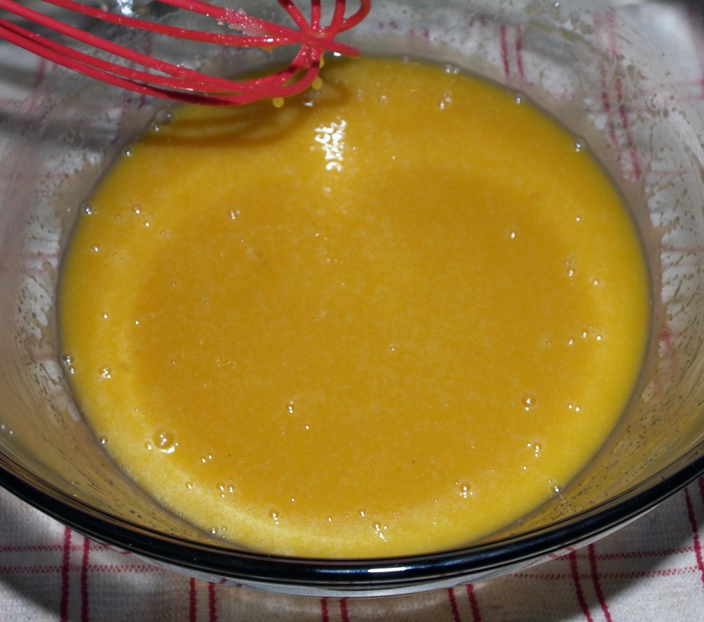 Custard with Infused Milk Added
