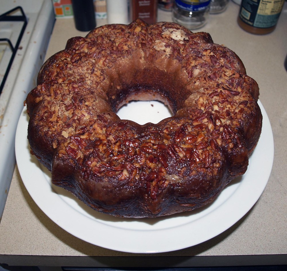 Unmolded Rum Cake