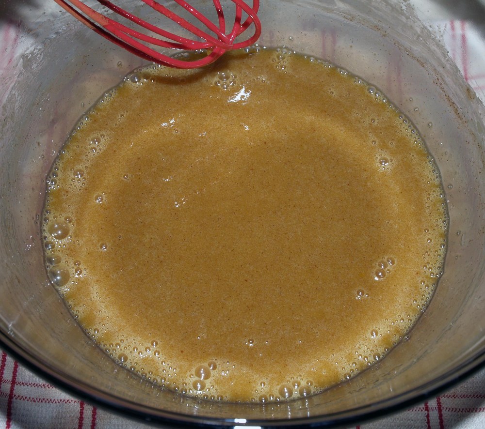 custard with cinnamon