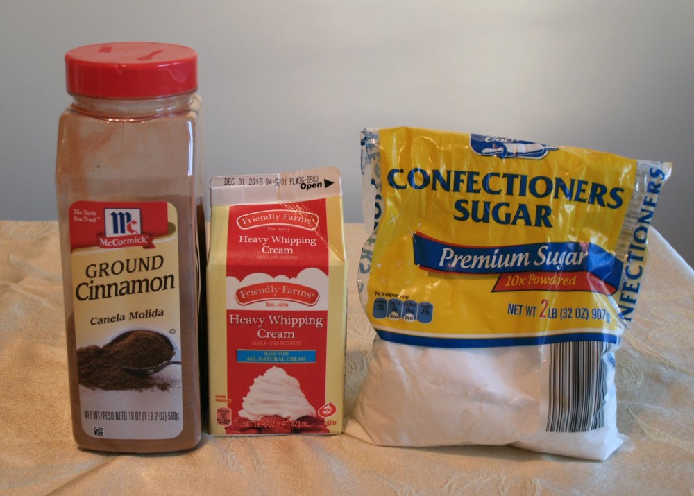 cinnamon whipped cream ingredients