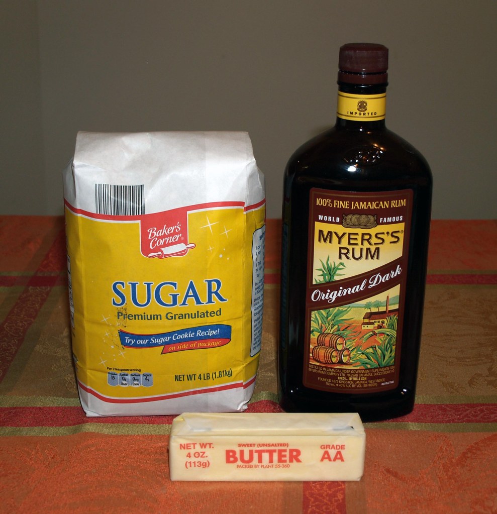 Spiced Rum Cake Glaze Ingredients
