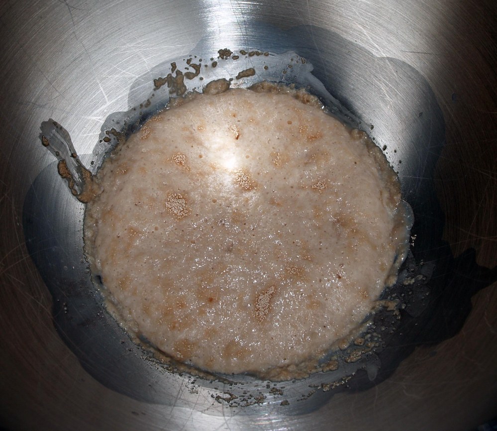 foamy yeast mixture
