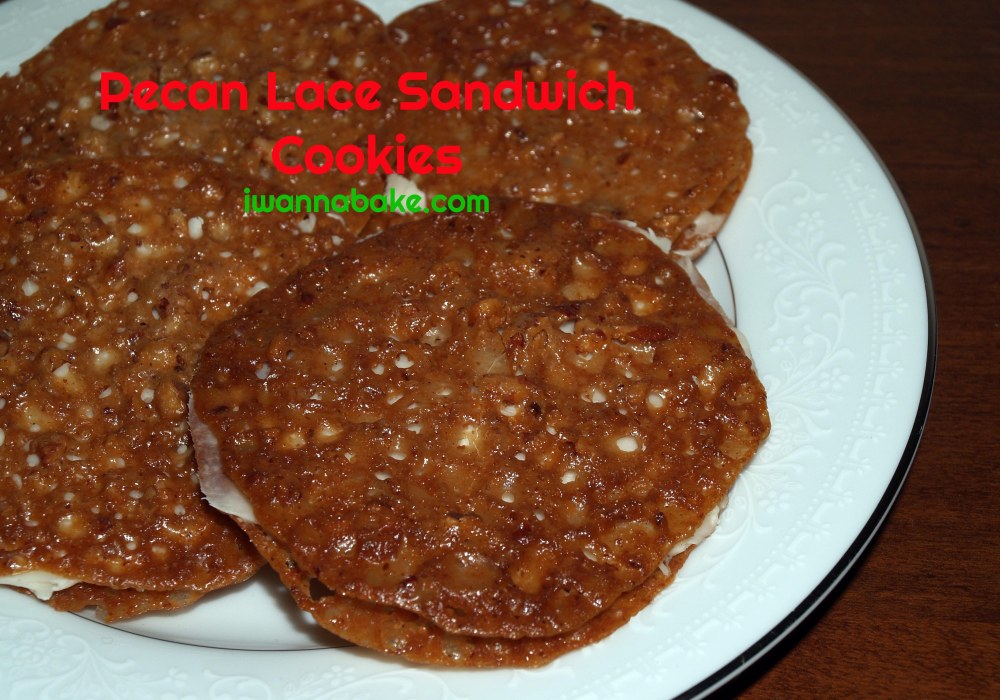 pecan lace sandwich cookies