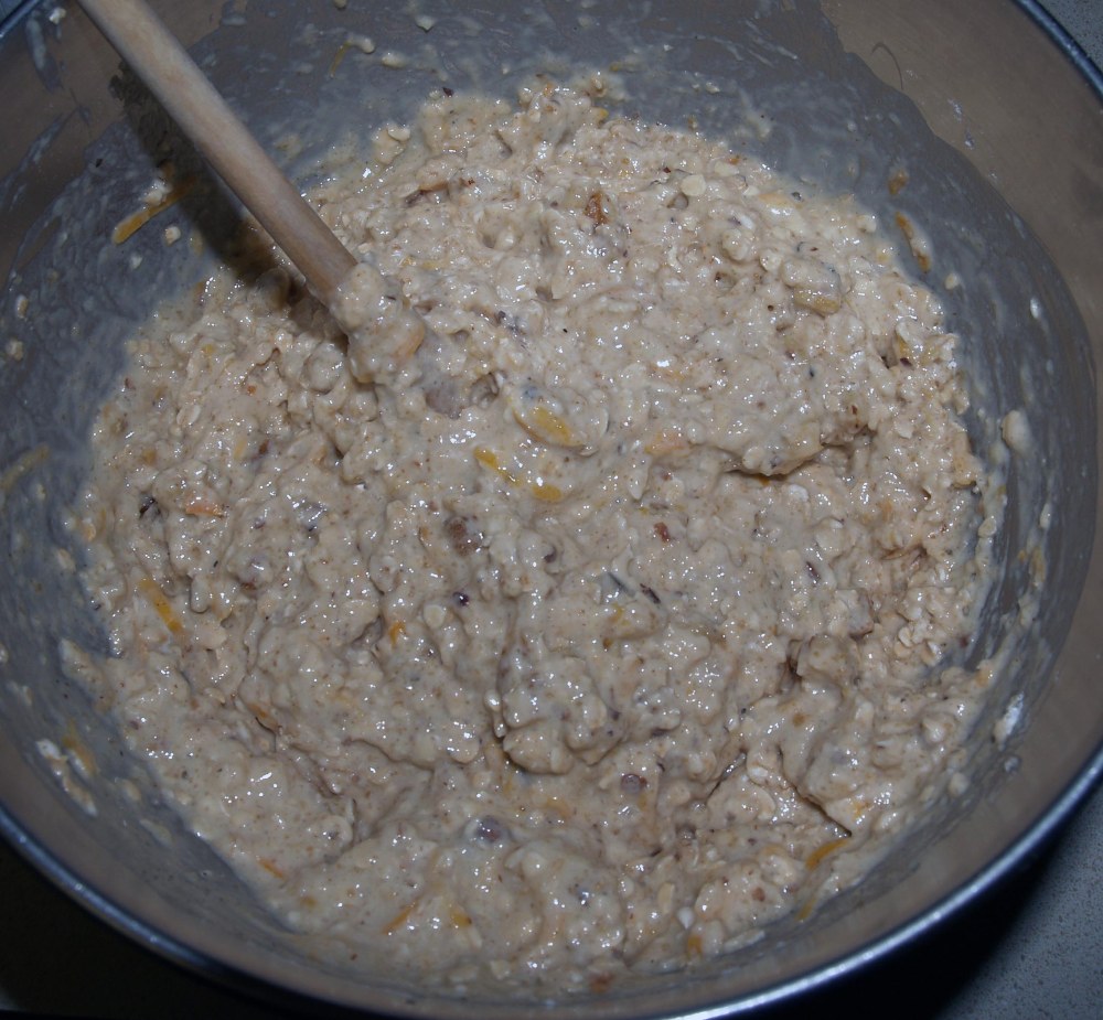 Grapefruit Oatnut Muffins Batter