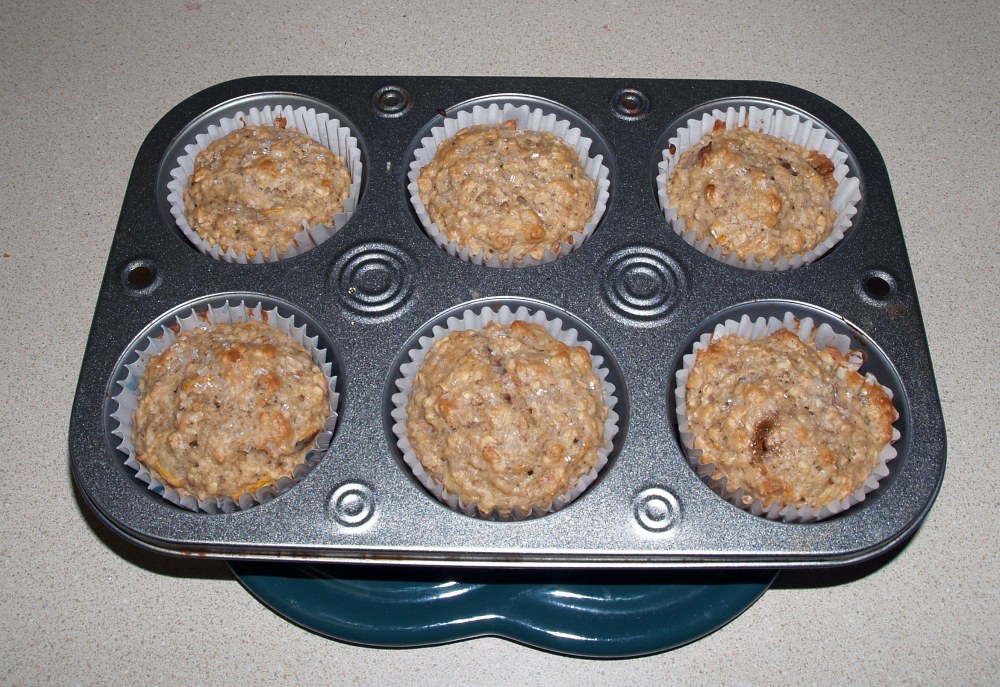 Baked Grapefruit Oatnut Muffins