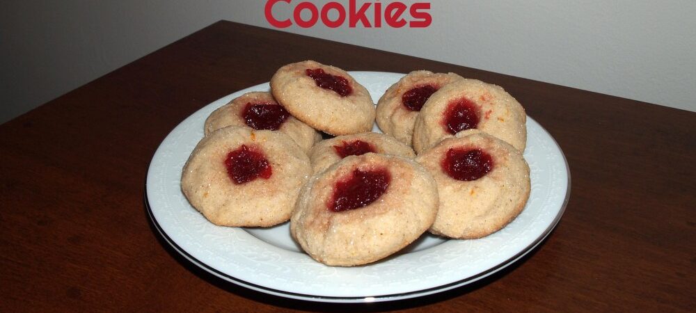 Cranberry Wassail Thumbprint Cookies