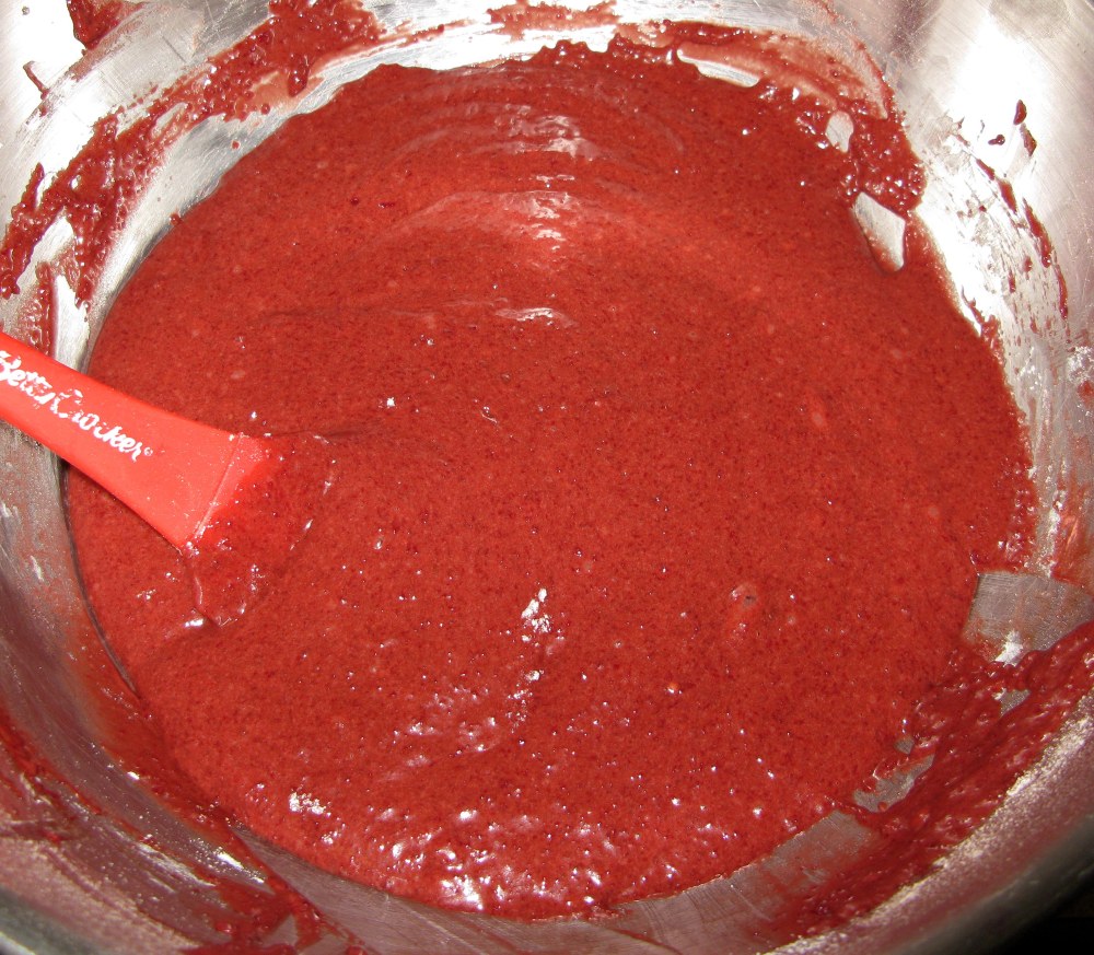 Red Velvet Beet Brownie Batter