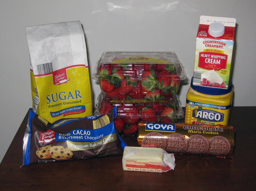 Chocolate Strawberry Pie Ingredients