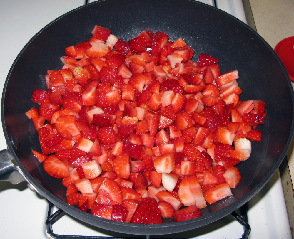 Chopped Strawberries
