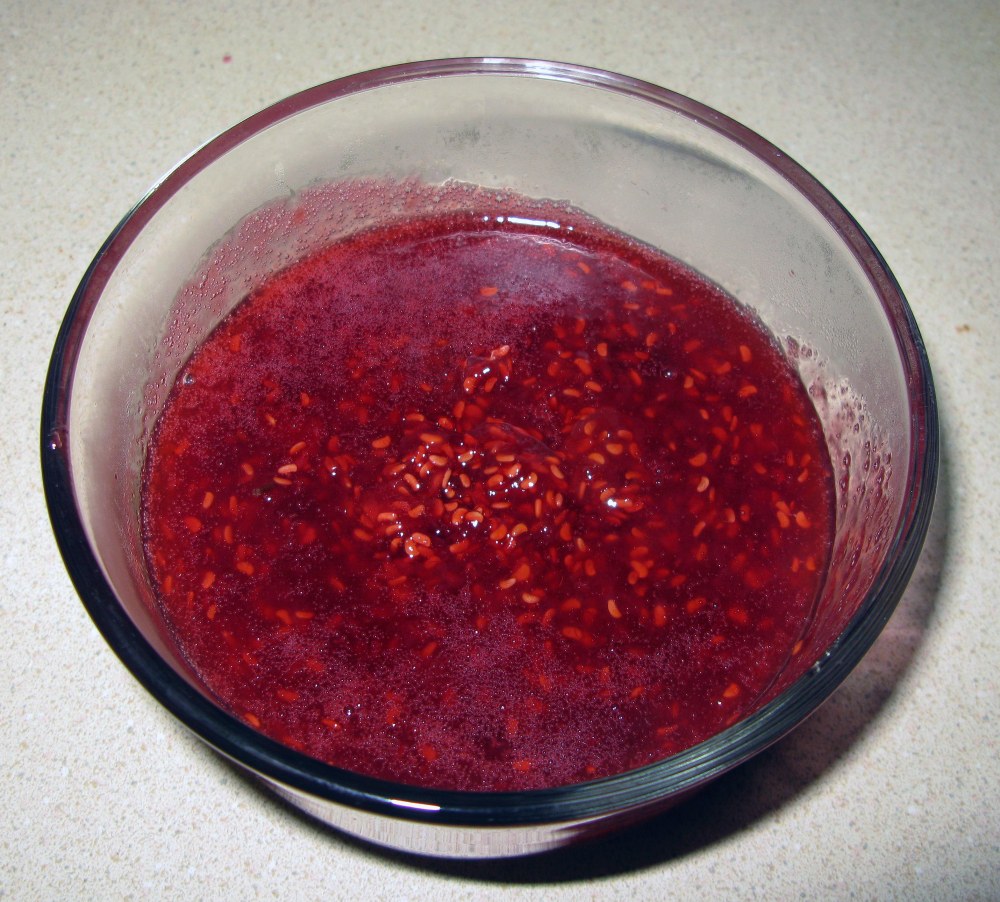 Cooked Mint Raspberry Sauce