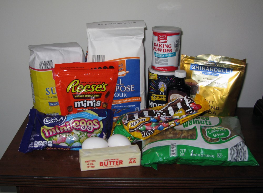 Garbage Brownie Ingredients