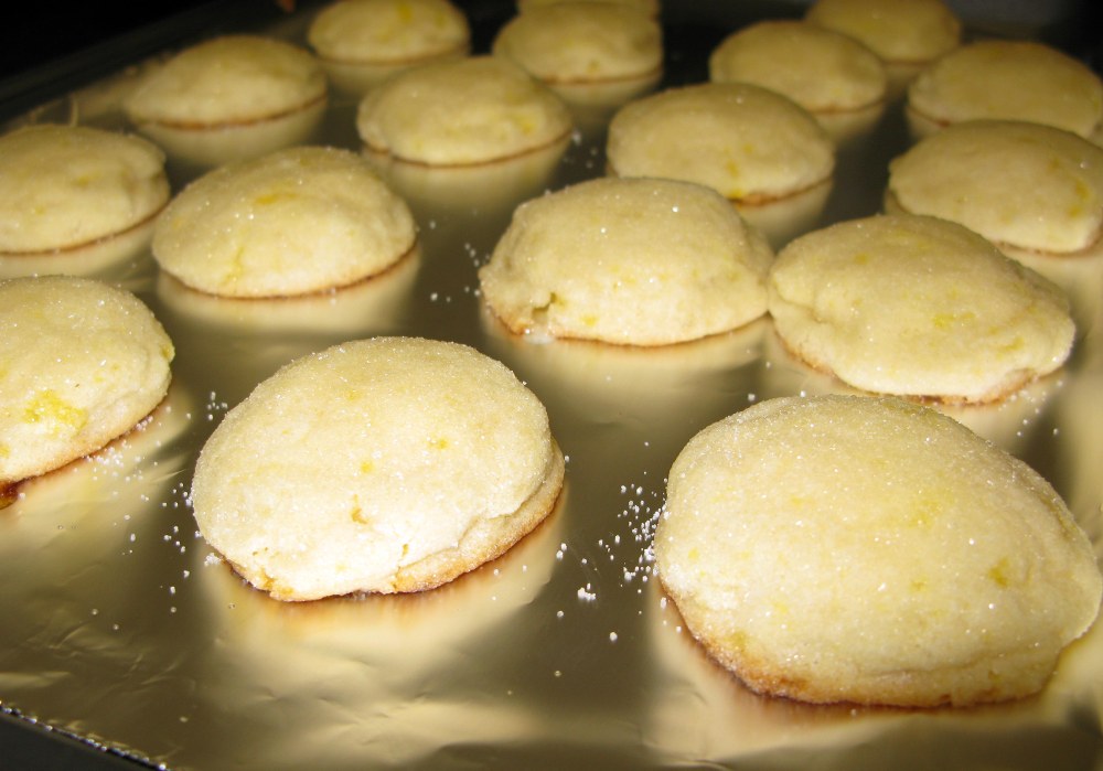 Lightly Browned Lemonhead Cookies