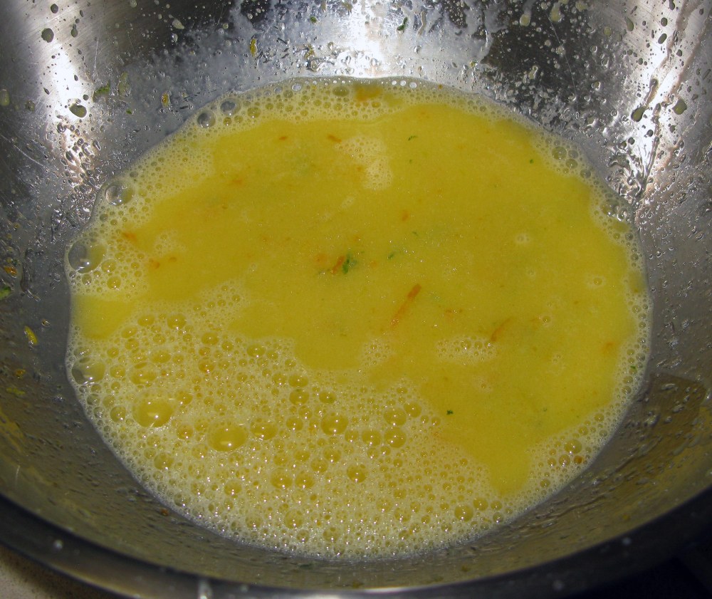 Black-Eyed Susan Cupcake Wet Ingredients