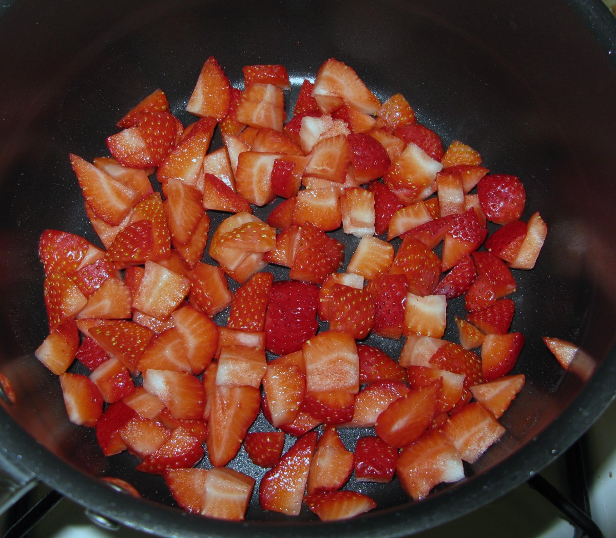 Chopped Strawberries