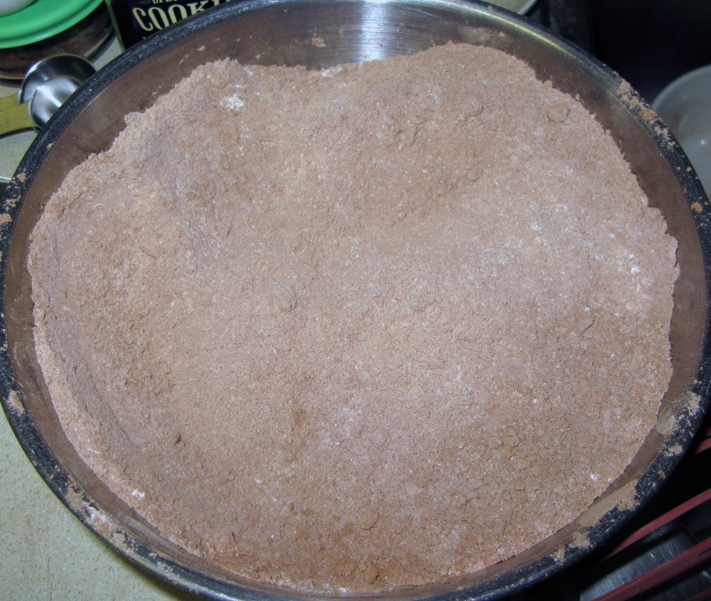 Cinnamon Chocolate Cake Dry Ingredients
