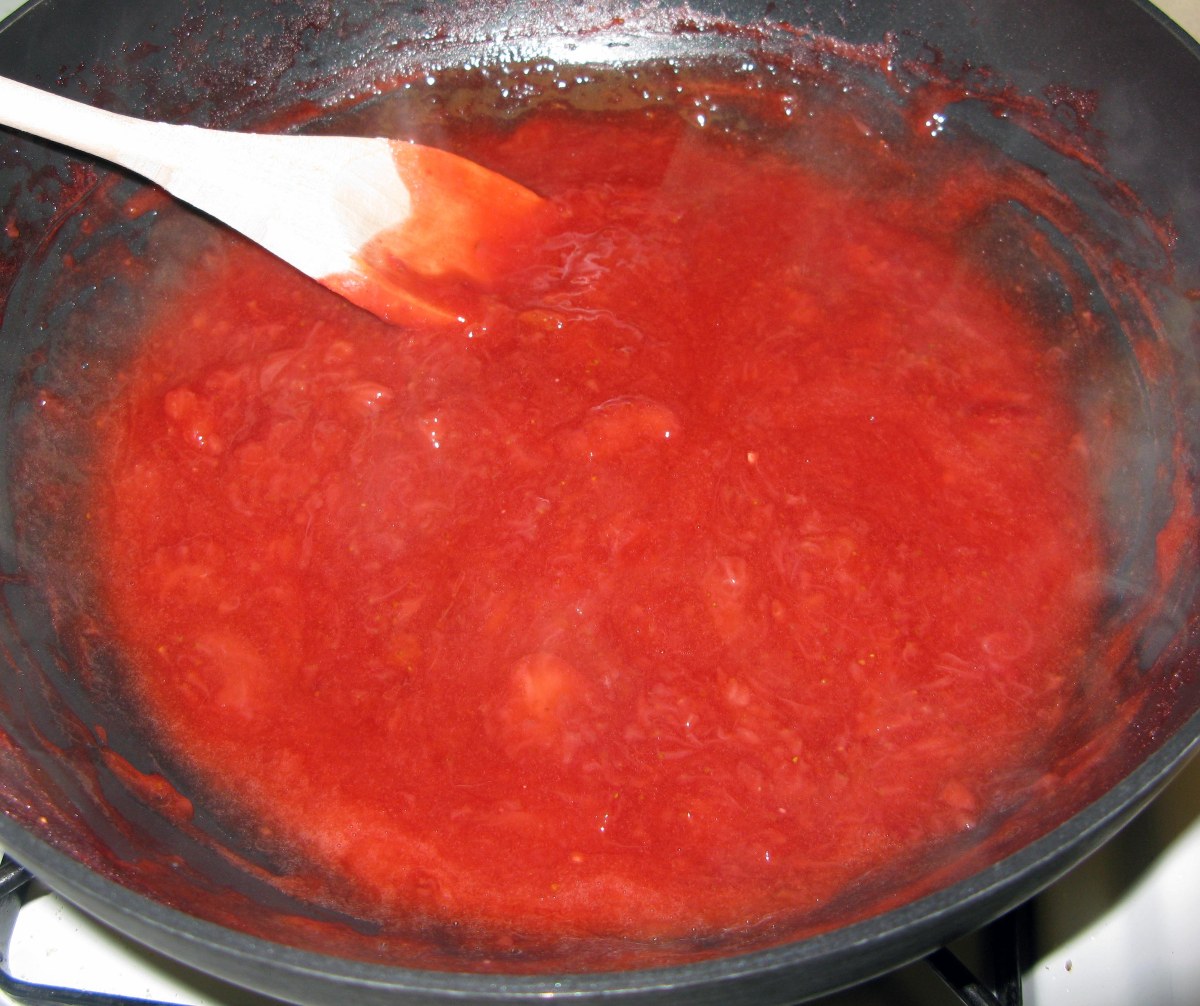 Finished Strawberry Sauce