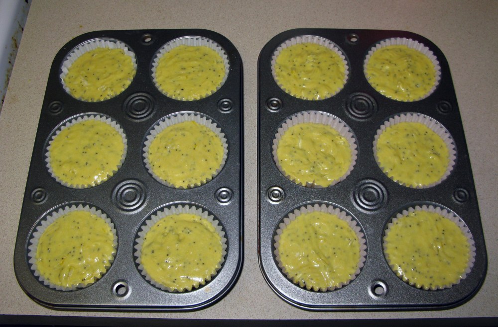 Lemon Poppy Seed Muffins Before Baking