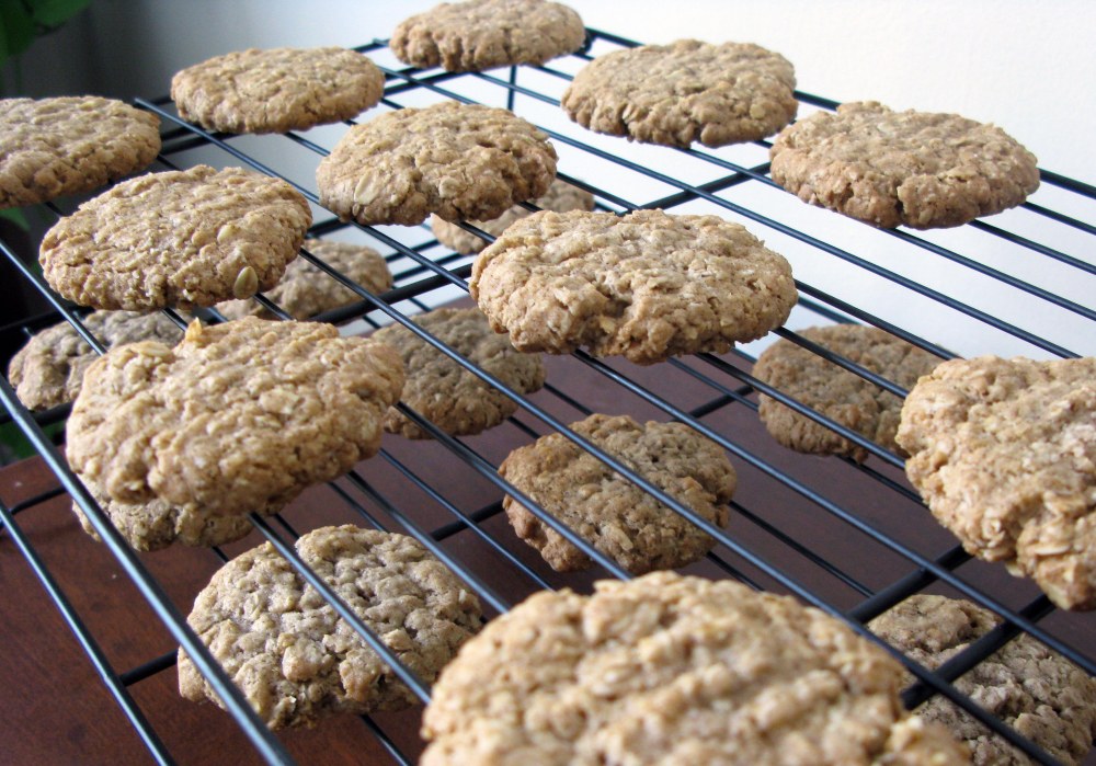 Cooling Oatmeal Cookies