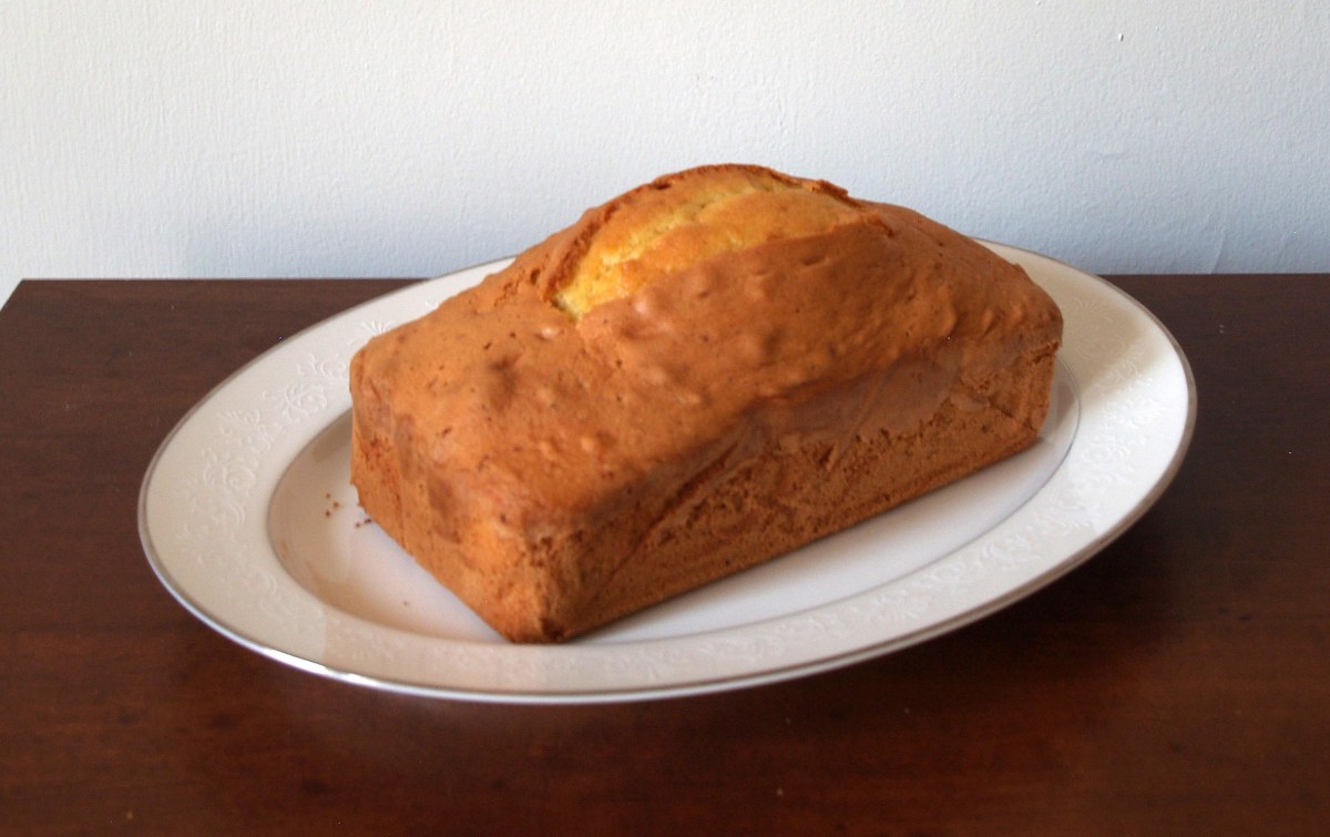 Baked Ginger Lime Madeira Cake