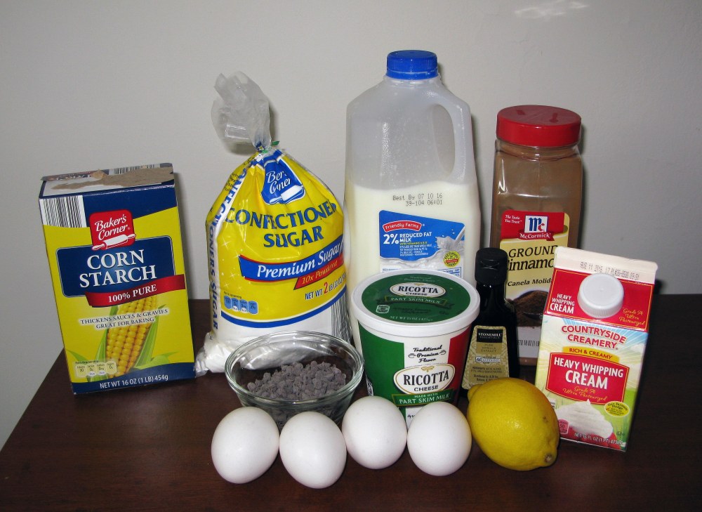 Chocolate Chip Cannoli Pie Filling Ingredients