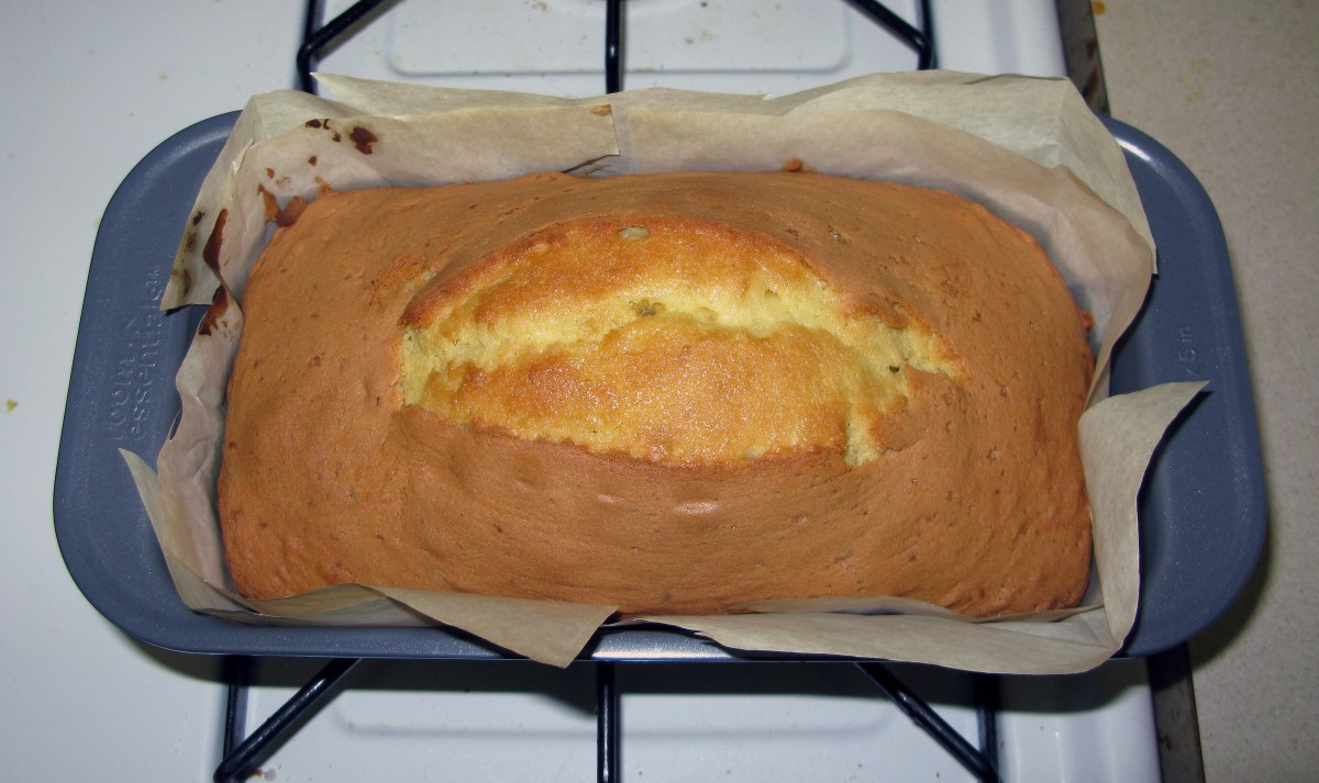 Ginger Lime Madeira Cake After Baking