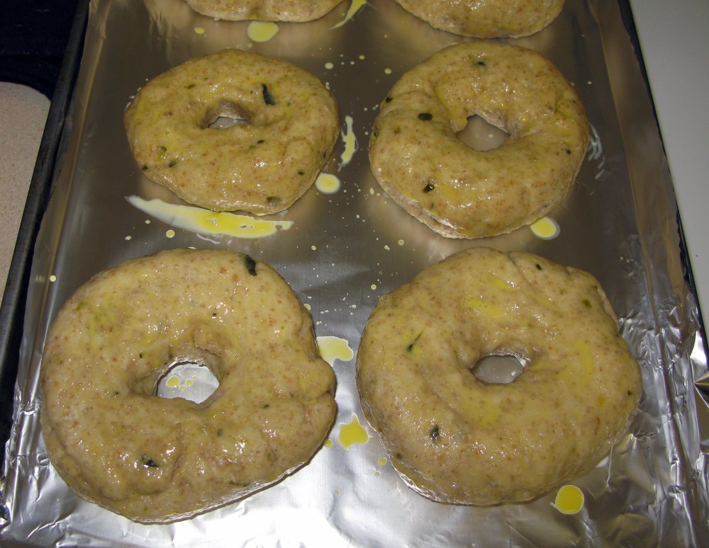 Bagels with Egg Wash