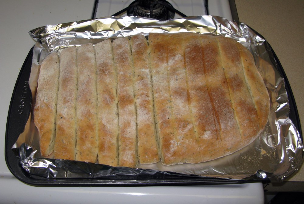 Baked Garlic Herb Breadsticks