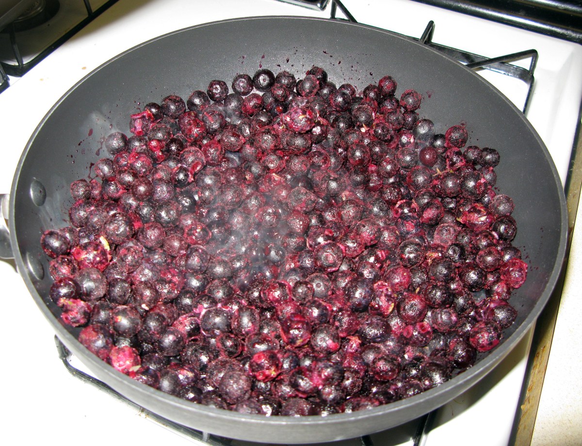 Blueberries Before Heating