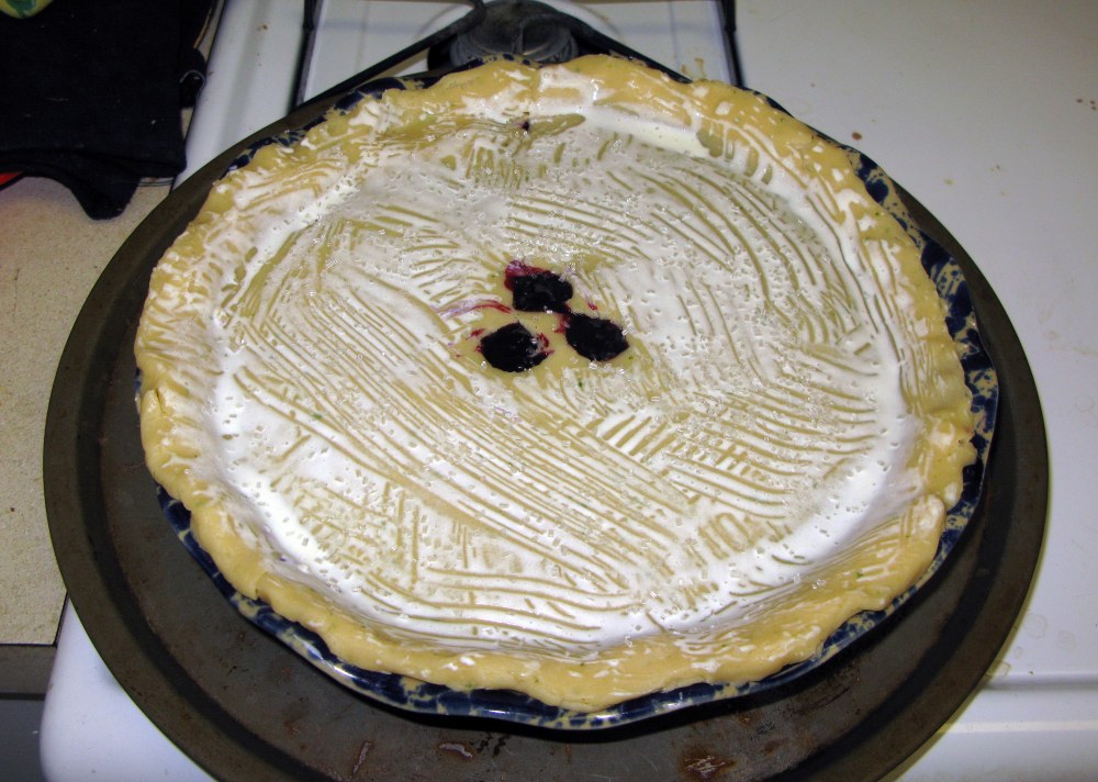 Pie Crust Brushed with Cream