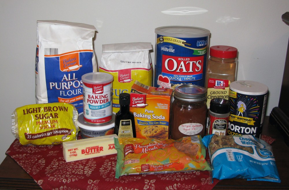 All Things Fall Cookie Ingredients