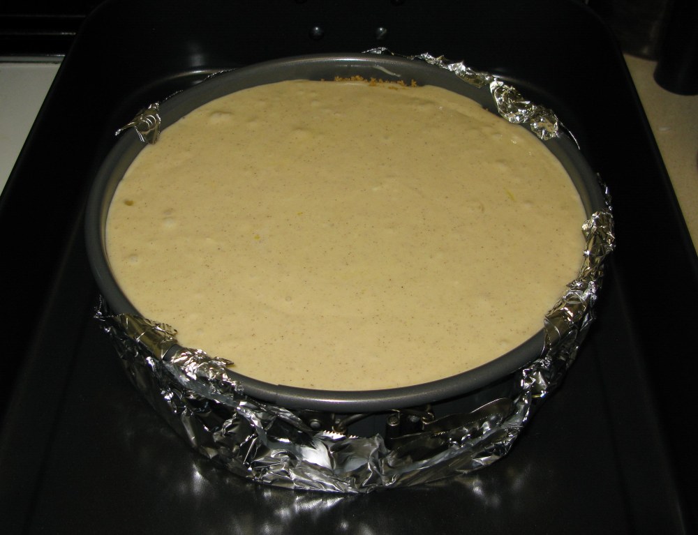 Apple Honey Cheesecake Before Baking