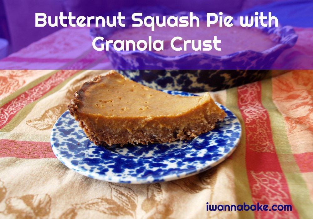 Butternut Squash Pie with Granola Crust
