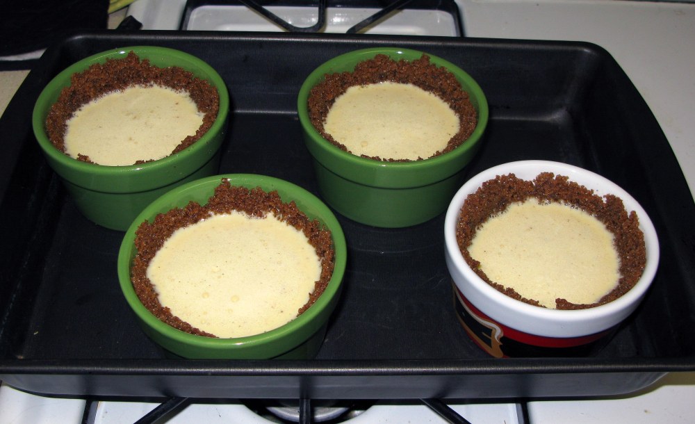 Eggnog Pies Before Baking