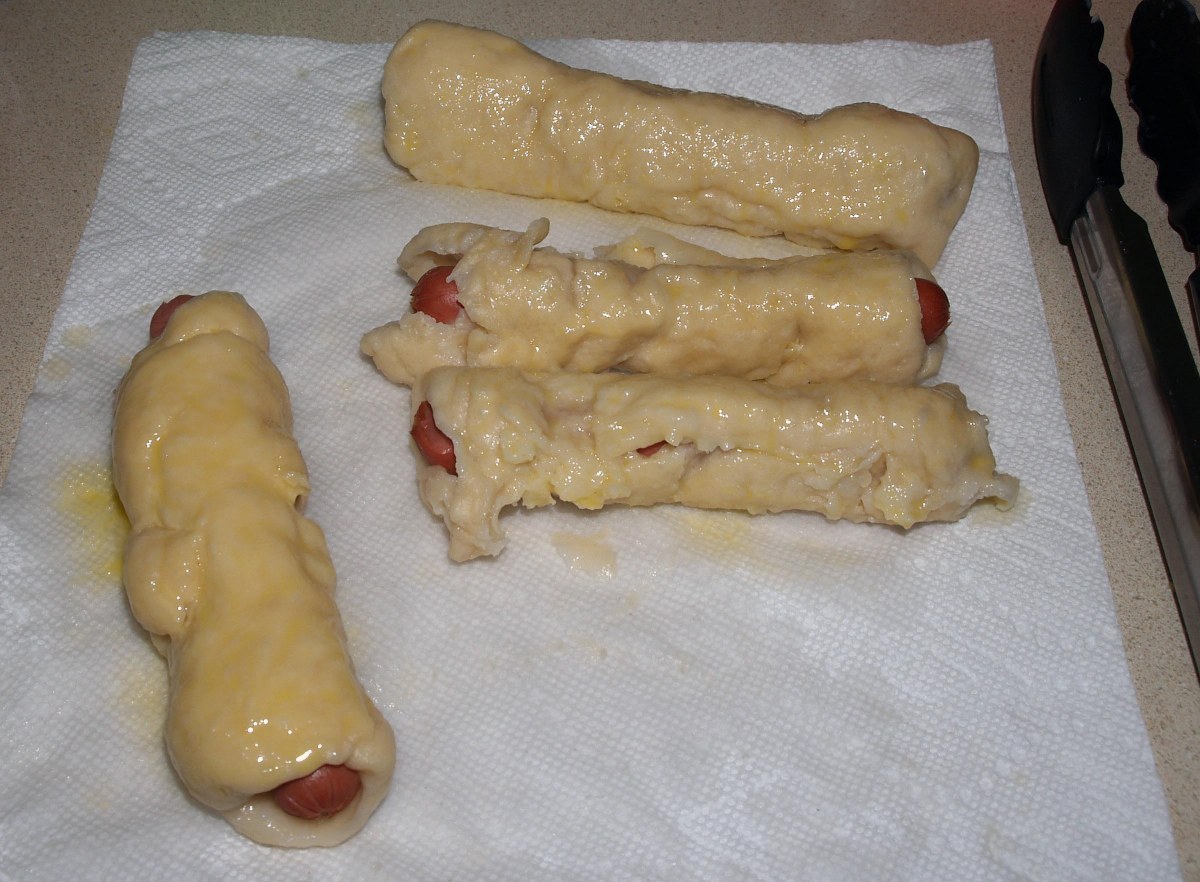 Bagel Dogs with Egg Wash