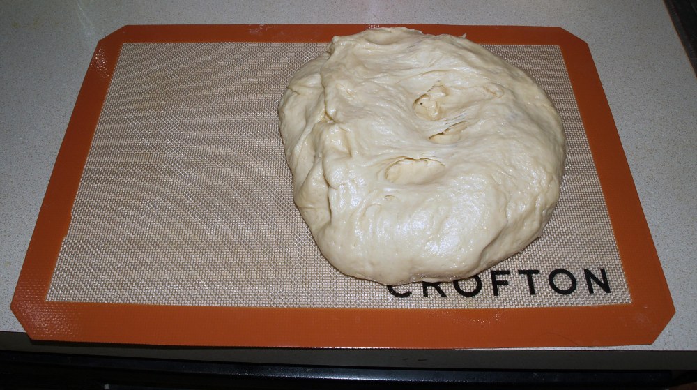 Bagel Dough on Work Surface